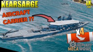 AIRCRAFT CARRIER ?? Kearsarge 4 Kills & 177k Damage | World of Warships Gameplay 4k