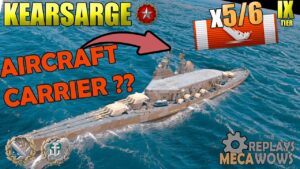 AIRCRAFT CARRIER ?? Kearsarge 5 - 6 Kills 110k Damage | World of Warships Gameplay 4k