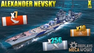 Alexander Nevsky 7 Kills & 163k Damage | World of Warships Gameplay 4k