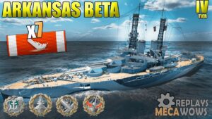 Arkansas Beta 7 Kills & 131k Damage | World of Warships Gameplay 4k