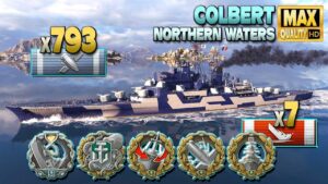 Cruiser Colbert: Good positioning on Northern Waters - World of Warships