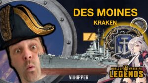 Des Moines - Kraken with Azur Lane Montpelier (World of Warships: Legends Xbox Series X 4K)