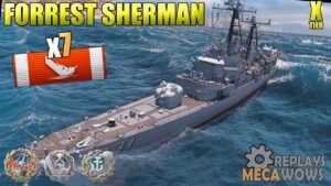 Forrest Sherman 7 Kills & 134k Damage | World of Warships Gameplay 4k