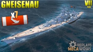 Gneisenau 7 Kills & 231k Damage | World of Warships Gameplay 4k