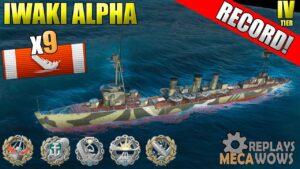 Iwaki Alpha 9 Kills & 139k Damage | World of Warships Gameplay 4k