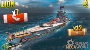 Lion 7 Kills & 109k Damage | World of Warships Gameplay 4k