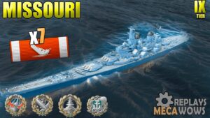 Missouri 7 Kills & 174k Damage | World of Warships Gameplay 4k