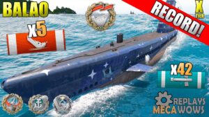 SUBMARINE Balao 5 Kills SOLO WARRIOR & 203k Damage | World of Warships Gameplay 4k