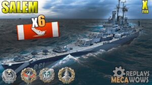 Salem 6 Kills & 143k Damage | World of Warships Gameplay 4k