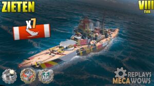 Zieten 7 Kills & 119k Damage | World of Warships Gameplay 4k