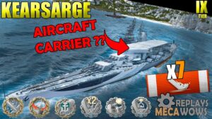 AIRCRAFT CARRIER?? Kearsarge 7 Kills & 200k Damage | World of Warships Gameplay 4k