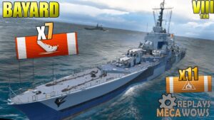 Bayard 7 Kills & 163k Damage | World of Warships Gameplay 4k