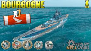 Bourgogne 7 Kills & 293k Damage | World of Warships Gameplay 4k