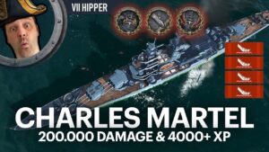 Charles Martel - 200K & 4000 XP (World of Warships: Legends Xbox Series X 4K)