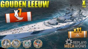Gouden Leeuw 7 Kills & 244k Damage | World of Warships Gameplay 4k