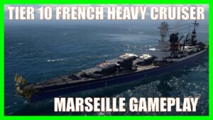 Marseille French Super Heavy Cruiser World of Warships Wows Gameplay
