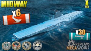 Midway 6 Kills & 289k Damage | World of Warships Gameplay 4k