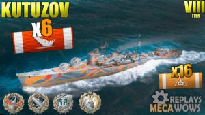 Mikhail Kutuzov 6 Kills & 175k Damage | World of Warships Gameplay 4k