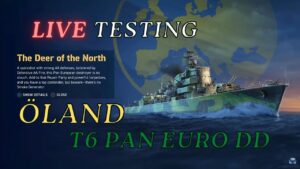 Öland  Live testing Plus Monday Chilling and Shipping! | World Of Warships Legends