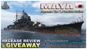 World of Warships:  MAYA Review & Giveaway, Japanese T7 Premium Cruiser