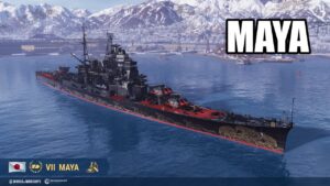 World of Warships : Maya รุ่นเล็กไฟกระพริบ