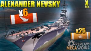 Alexander Nevsky 6 Kills & 247k Damage | World of Warships Gameplay 4k