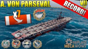 August von Parseval 7 Kills & 187k Damage | World of Warships Gameplay 4k