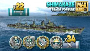 Destroyer Shimakaze: Cyclone warrior - World of Warships