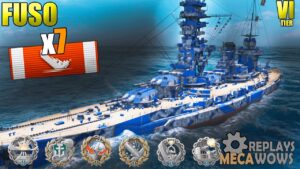 Fusō 7 Kills & 110k Damage | World of Warships Gameplay 4k