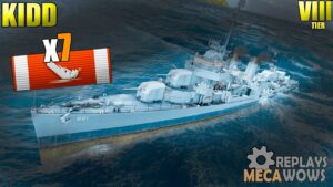 Kidd 7 Kills & 83k Damage | World of Warships Gameplay 4k