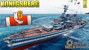 Königsberg 6 Kills & 79k Damage | World of Warships Gameplay 4k