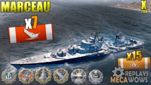 Marceau 7 Kills & 304k Damage | World of Warships Gameplay 4k
