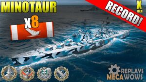 Minotaur 8 Kills & 273k Damage | World of Warships Gameplay 4k