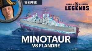 Minotaur vs Flandre (World of Warships: Legends Xbox Series X 4K)