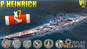 Prinz Heinrich 7 Kills & 168k Damage | World of Warships Gameplay 4k