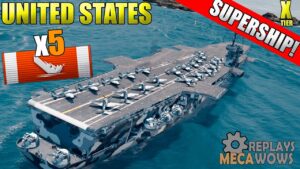 SUPERSHIP United States 5 Kills & 184k Damage | World of Warships Gameplay 4k