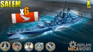 Salem 6 Kills & 232k Damage | World of Warships Gameplay 4k