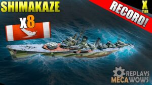 Shimakaze 8 Kills & 213k Damage | World of Warships Gameplay 4k