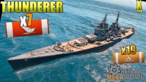Thunderer 7 Kills & 189k Damage | World of Warships Gameplay 4k