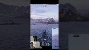 ПМК ударили на 6К с залпа World of Warships #shorts  Французкий Линкор Coubert Баба Надя #wows