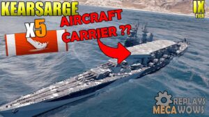 AIRCRAFT CARRIER?? Kearsarge 5 Kills & 183k Damage | World of Warships Gameplay 4k