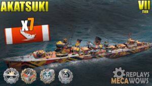 Akatsuki 7 Kills & 93k Damage | World of Warships Gameplay 4k
