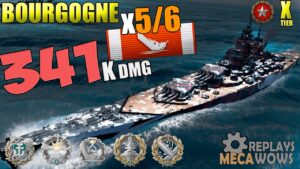 Bourgogne 5/6 Kills & 319k Damage | World of Warships Gameplay 4k