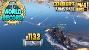 Cruiser Colbert: Damage world record (Arms race) - World of Warships