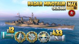 Cruiser Minotaur: Radar Mino in Ranked battle - World of Warships