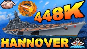 Hannover drückt 448K DMG *Lütjens!!!* "400K Club" Replay⚓️ in World of Warships 🚢