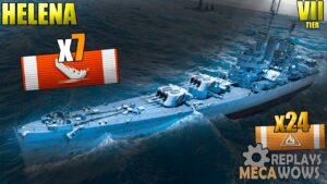 Helena 7 Kills & 199k Damage | World of Warships Gameplay 4k