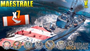 Maestrale 7 Kills & 88k Damage | World of Warships Gameplay 4k