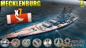 Mecklenburg 7 Kills & 255k Damage | World of Warships Gameplay 4k