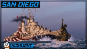 Neuer SAP Kreuzer auf T8 - San Diego - World of Warships [Stream Highlight]